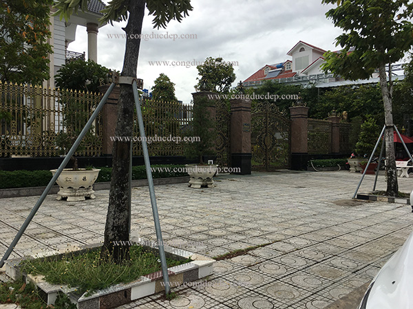 Cổng nhôm đúc tại Phú Cường, Rạch Giá, Kiên Giang