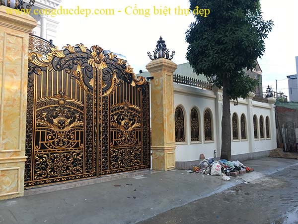 16 Mẫu thiết kế cổng hàng rào biệt thự nhà vườn đẹp nhất TIN105076