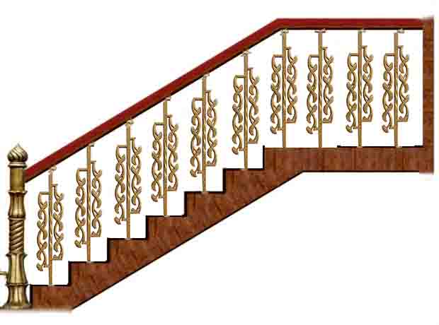 Cầu thang nhôm đúc BS-008